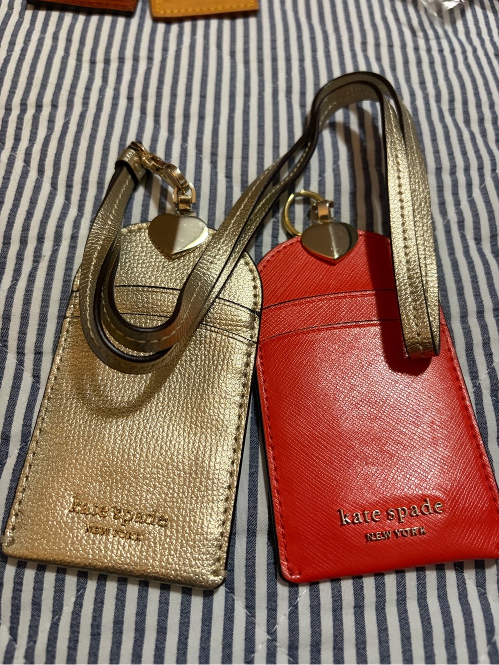 kate spade Saffiano Leather ID Lanyards